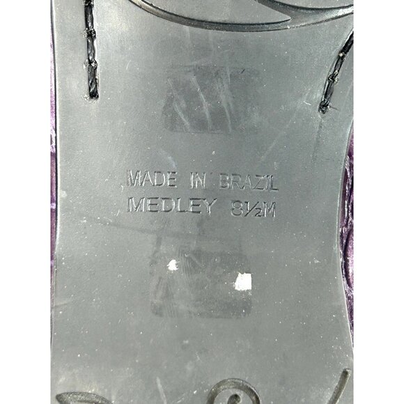 Brighton Women’s Size 8.5 M Medley Horsebit Loafers Purple Croc Leather Shoes - Picture 7 of 11